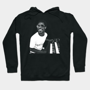 WHITE ART - Stevie Wonder 80s Hoodie